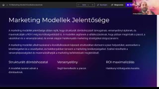 16 - A marketing előkészíti az értékesítést